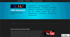 Desktop Screenshot of consciousevolutionmedia.com